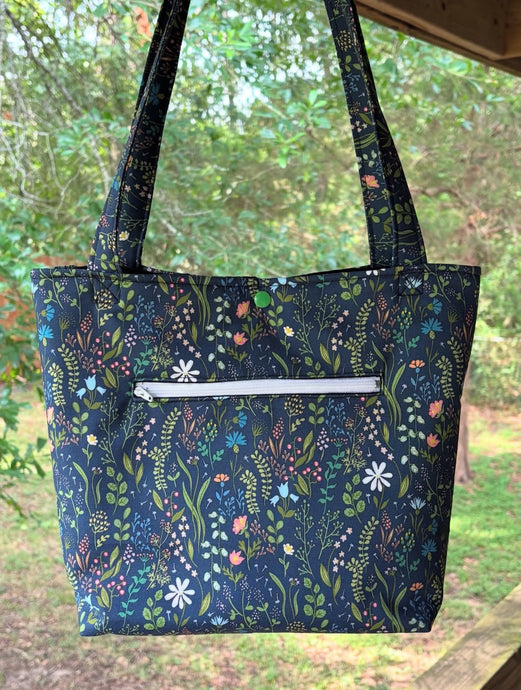 Tote Bag - Dark Floral
