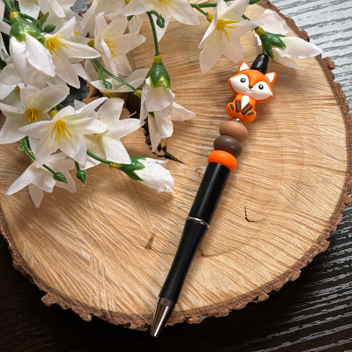 Beaded Pen - Autumn Fox