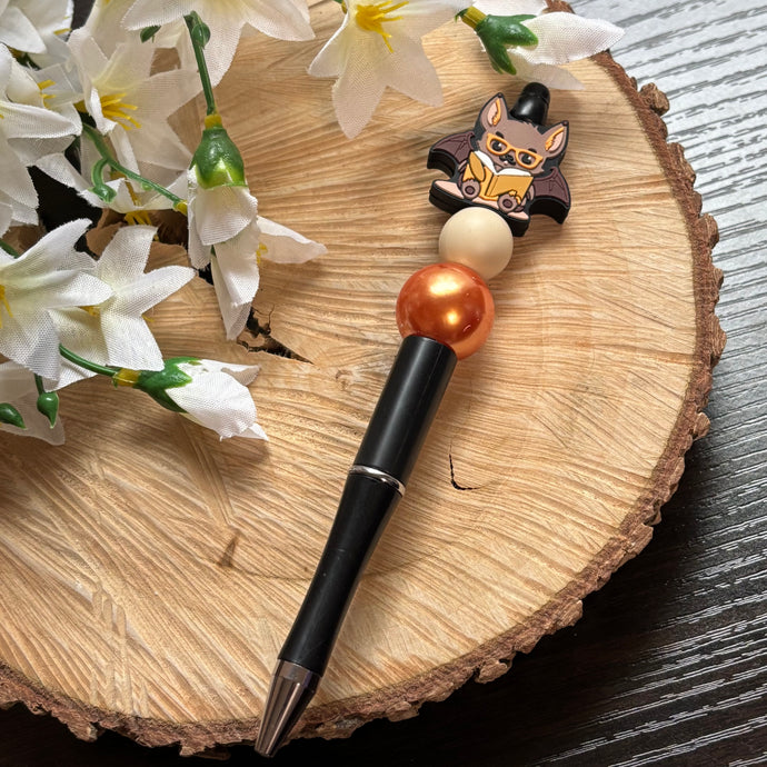 Beaded Pen - Reading Bat