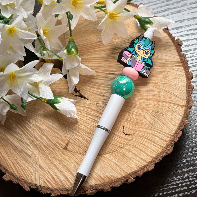 Beaded Pen - Book Dragon