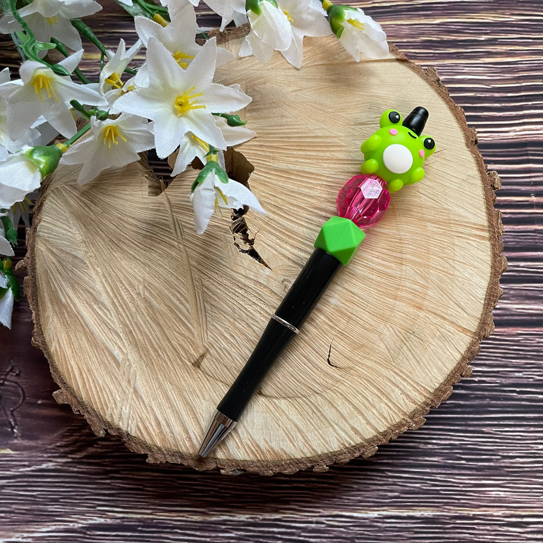 Beaded Pen - Frog