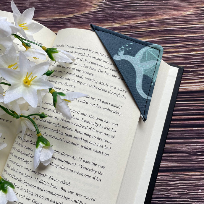 Corner Bookmark - Night Dragon