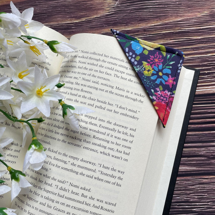 Corner Bookmark - Bright Floral