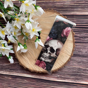 Laminated Bookmark - Floral Skull