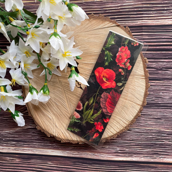 Laminated Bookmark - Poppy 2