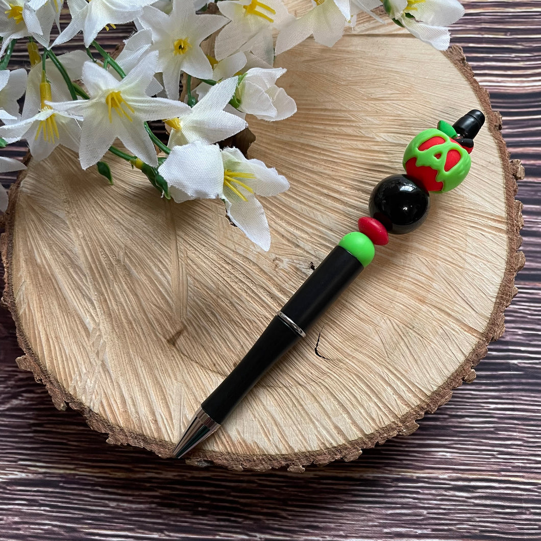 Beaded Pen - Poison Apple