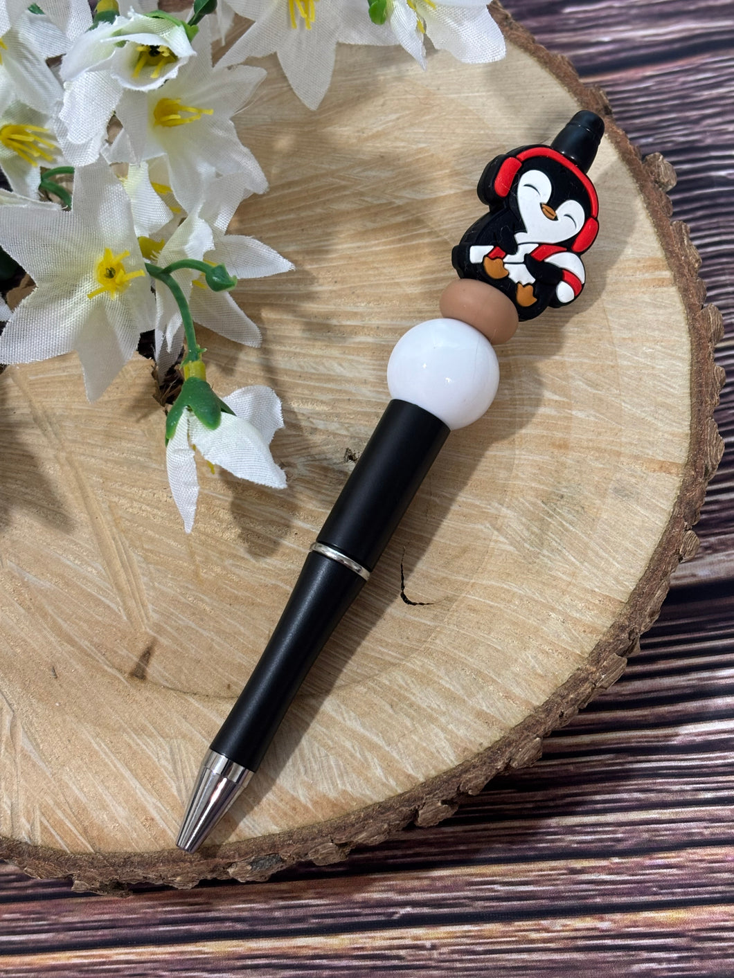 Beaded Pen - Penguin