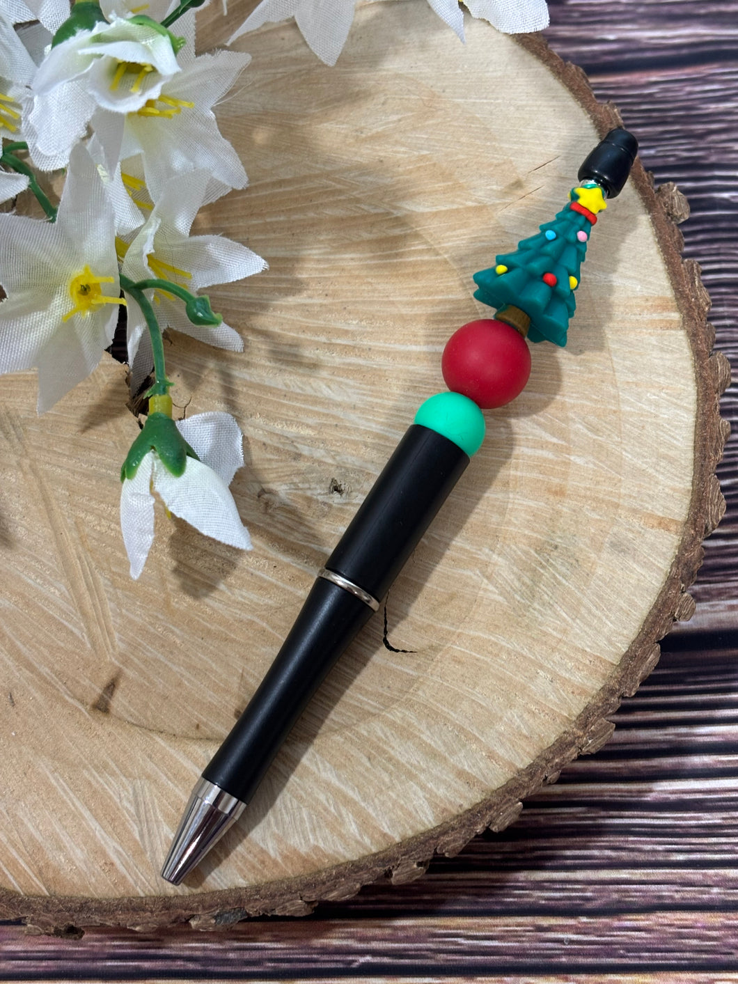 Beaded Pen - Christmas Tree