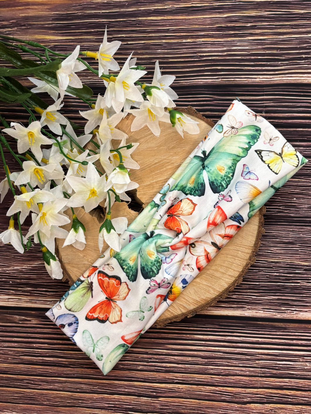 Headband - Watercolor Butterflies