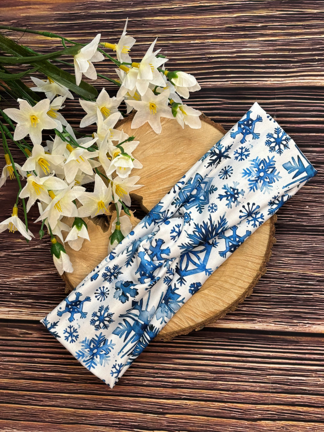 Headband - Blue Snowflake