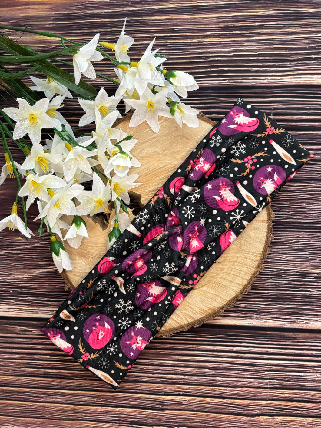 Headband - Snowflake Fox