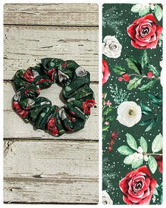 Scrunchie - Christmas Floral