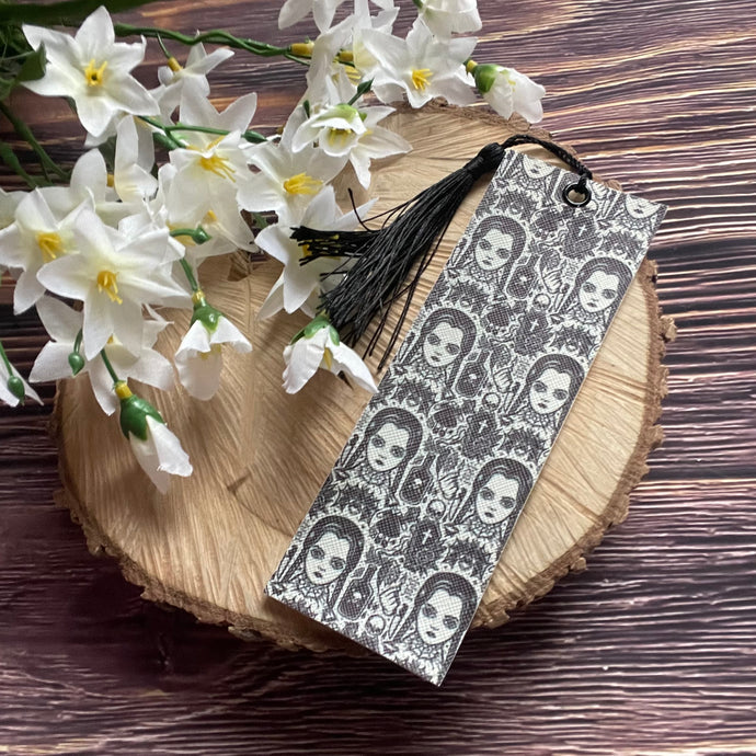 Faux Leather Bookmark - Wednesday Addams