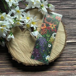 Laminated Bookmark - Flower Garden