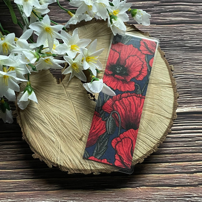 Laminated Bookmark - Poppy