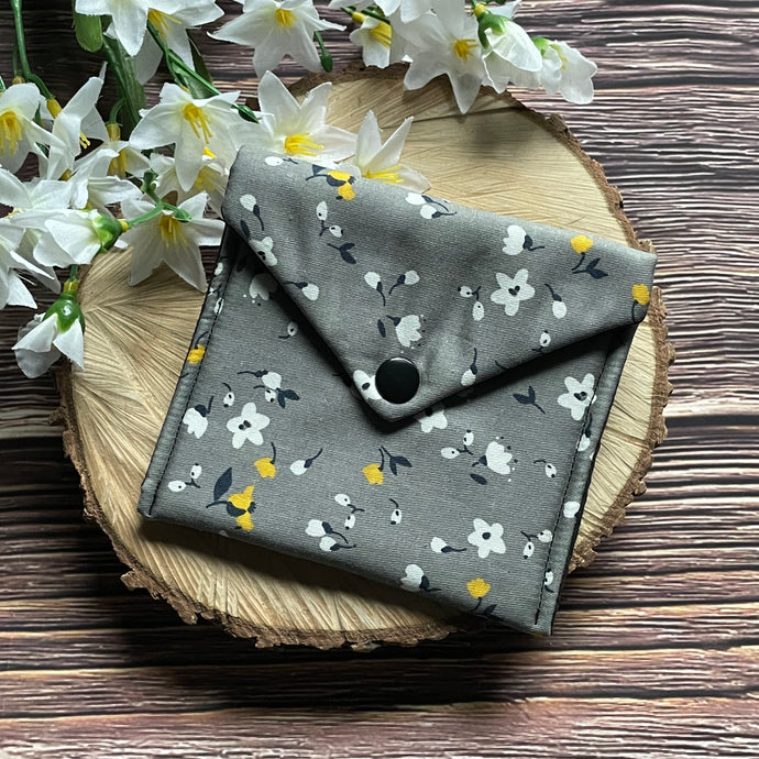 Pouches - Grey Floral