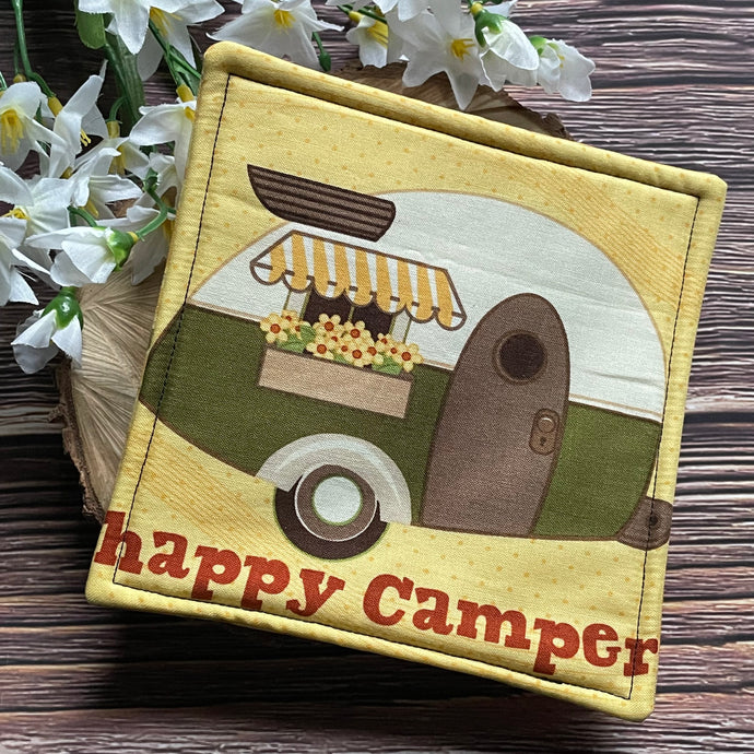 XL Mug Rug - Happy Camper