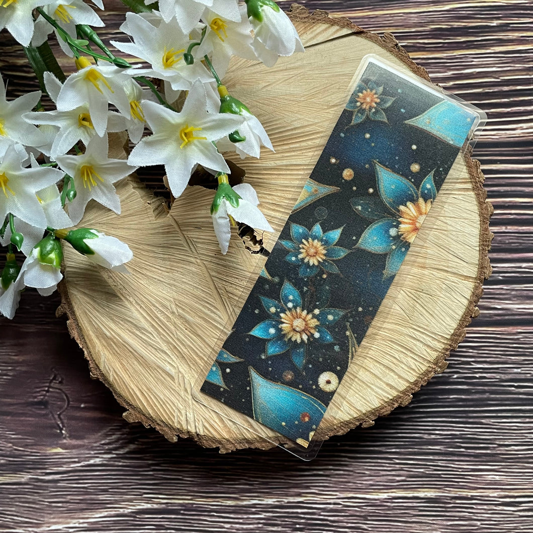 Laminated Bookmark - Fantasy Flowers