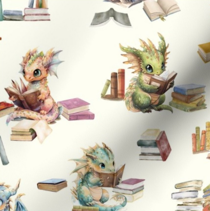 Book Sleeve - Library Dragon