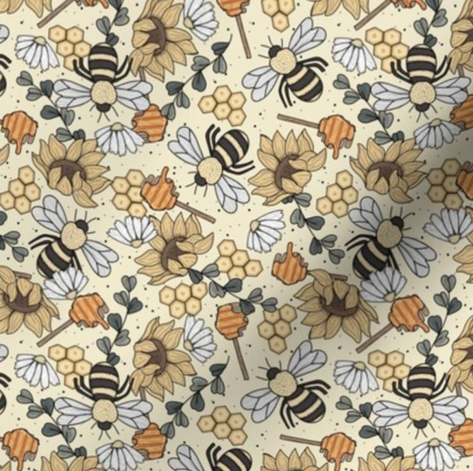 Book Sleeve - Vintage Bees