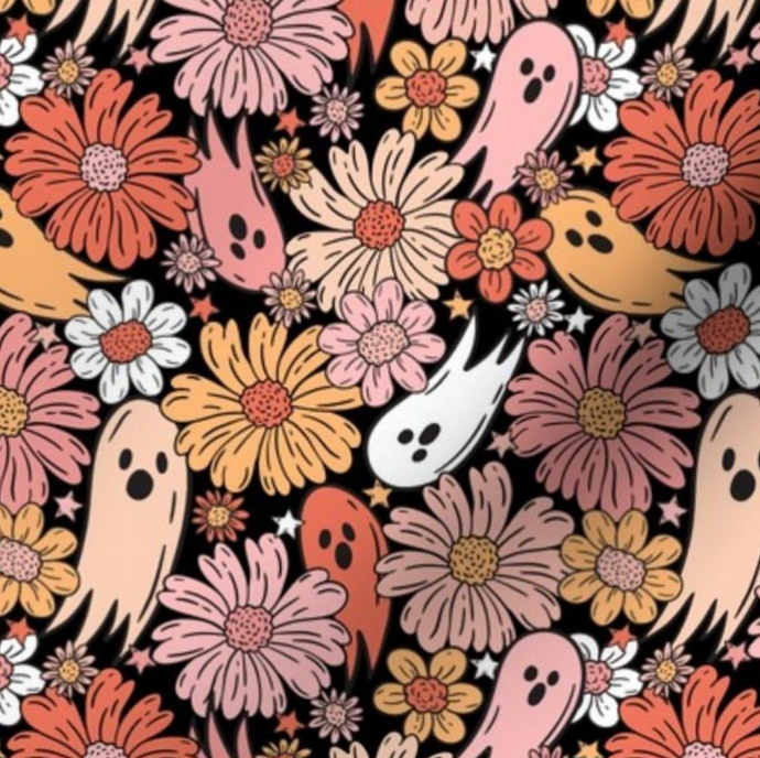 Book Sleeve - Floral Ghosties