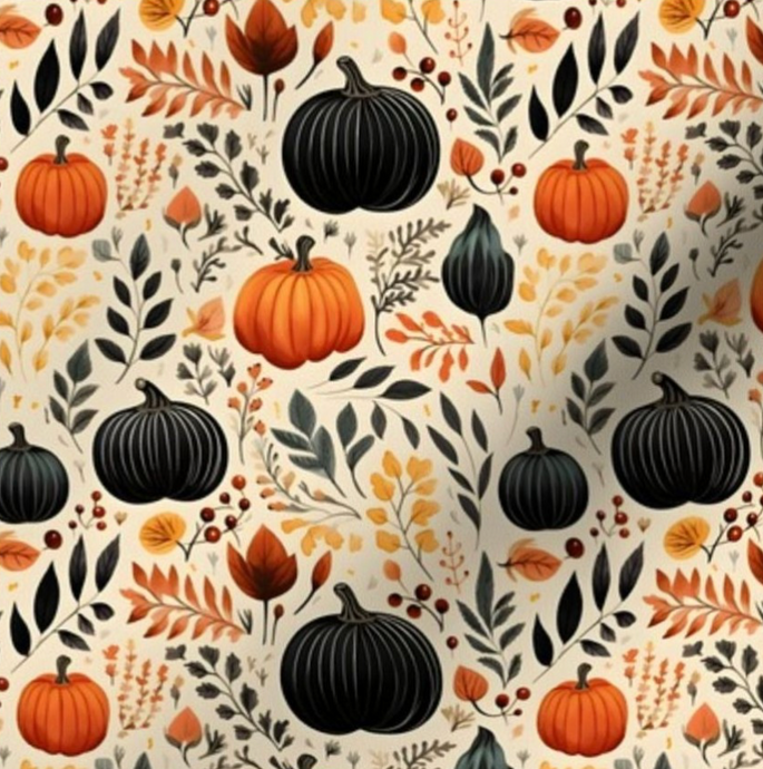 Book Sleeve - Pumpkins and Leaves