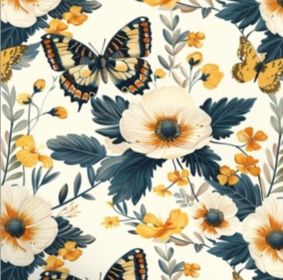 Book Sleeve - Butterfly Blooms