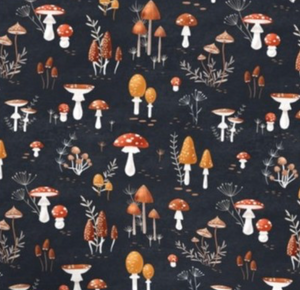 Book Sleeve - Red and Yellow Mushrooms