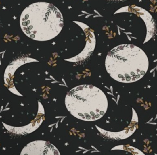 Book Sleeve - Floral Moon