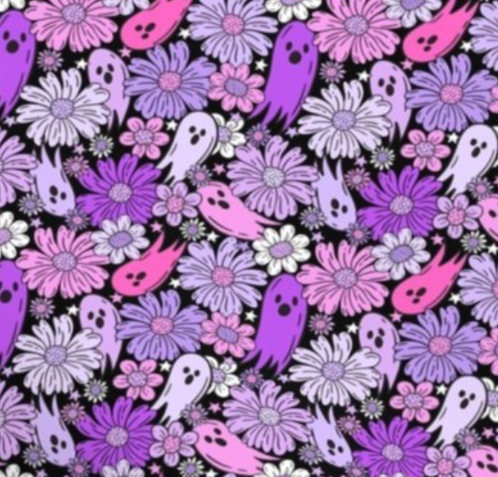 Book Sleeve - Floral Ghosties