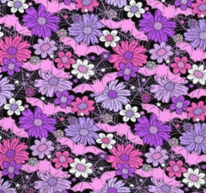 Book Sleeve - Floral Bats