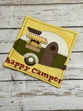 Load image into Gallery viewer, XL Mug Rug - Happy Camper